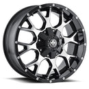17x9 Mayhem Warrior Black-Machined Wheel/Rim 6x135 8015-7937B