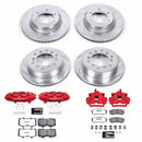 PowerStop Z36 Truck and SUV Ceramic Brake Pad, Drilled & Slotted Rotor, and Cali
