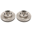 PowerStop Evolution Drilled And Slotted Rotors Pair Front For Oldsmobile 98