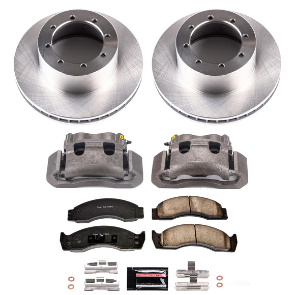 OE Stock Replacement Low-Dust Ceramic Brake Pad, Rotor and Caliper Kit