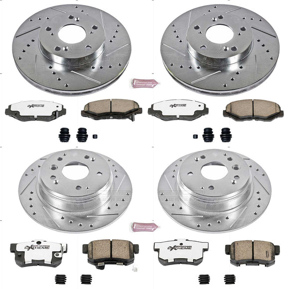 PowerStop Z26 Street Performance Ceramic Brake Pad and Drilled & Slotted Rotor K