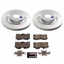 PowerStop Genuine Geomet Coated Rotor and Low-Dust Ceramic Brake Pad Kit