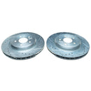 PowerStop Evolution Drilled Slotted Rotors Pair Rear For Chevrolet Corvette