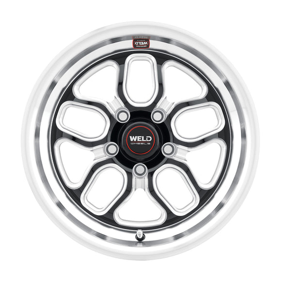 15x10 WELD Performance Laguna Drag Gloss Black Milled 5x115 ET22 Wheel Rim