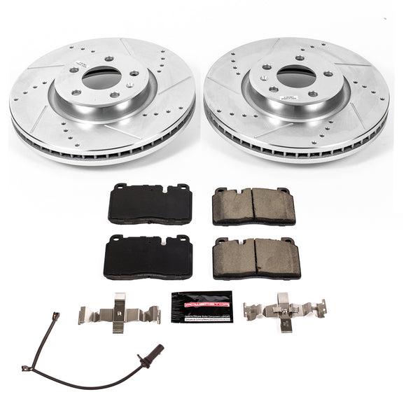 PowerStop Z23 Daily Driver Carbon-Fiber Ceramic Brake Pad and Drilled & Slotted
