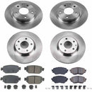 PowerStop OE Stock Replacement Low-Dust Ceramic Brake Pad and Rotor Kit