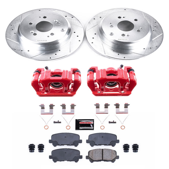 PowerStop Z23 Daily Driver Carbon-Fiber Ceramic Pads Drilled & Slotted Rotor & C