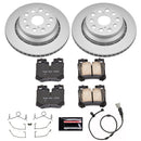 PowerStop Genuine Geomet Coated Rotor and Low-Dust Ceramic Brake Pad Kit