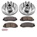 PowerStop Z36 Carbon-Fiber Ceramic Brake Pad with Drilled and Slotted Rotor Kit