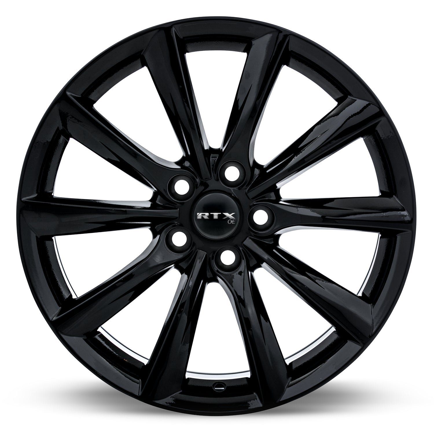 18x8.5 RTX Alto Gloss Black 5x114.3 ET35 wheel/rim