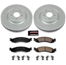 PowerStop Genuine Geomet Coated Rotor and Low-Dust Ceramic Brake Pad Kit