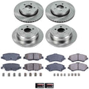 PowerStop OE Stock Replacement Low-Dust Ceramic Brake Pad and Rotor Kit