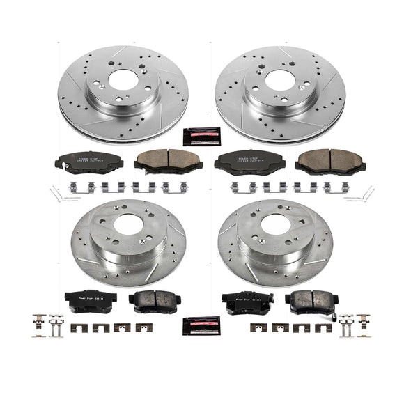 PowerStop Z23 Daily Driver Carbon-Fiber Ceramic Brake Pad and Drilled & Slotted