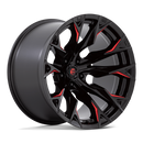 20x12 Fuel Off-Road D823 Flame Gloss Black Milled Candy Red 5x127 ET-44 Wheel