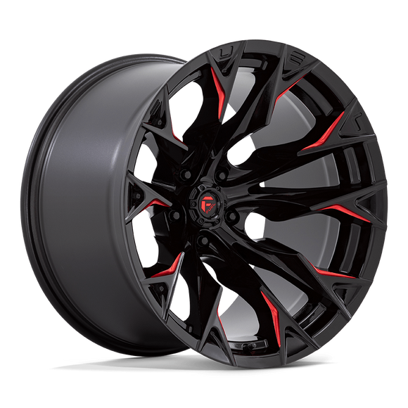 20x12 Fuel Off-Road D823 Flame Gloss Black Milled Candy Red 5x127 ET-44 Wheel