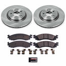 PowerStop OE Stock Replacement Low-Dust Ceramic Brake Pad and Rotor Kit