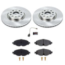 PowerStop OE Stock Replacement Low-Dust Ceramic Brake Pad and Rotor Kit