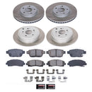 PowerStop Semi-Coated Rotor and Low-Dust Ceramic Brake Pad Kit