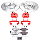 PowerStop Z26 Street Performance Ceramic Brake Pad, Drilled Slotted Rotor, and C