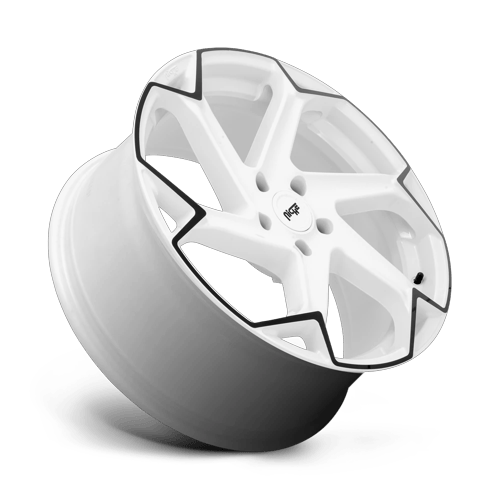 20X10.5 Niche M257 FLASH Gloss White With Black 5X112 ET27 wheel/rim