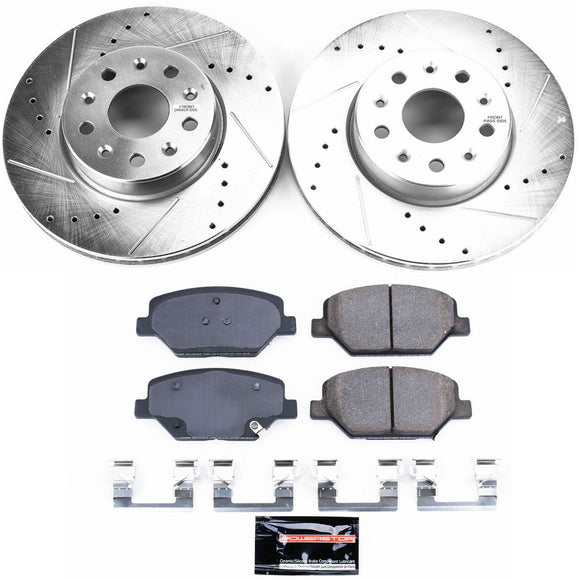 PowerStop Z23 Daily Driver Carbon-Fiber Ceramic Brake Pad and Drilled & Slotted