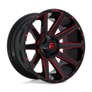 20x10 Fuel Off-Road D643 Contra Gloss Black Red Tinted Clear 5x114.3 ET-18 Wheel