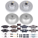 PowerStop Genuine Geomet Coated Rotor and Carbon-Fiber Ceramic Brake Pad Kit