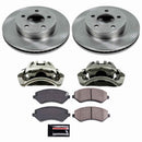 PowerStop OE Stock Replacement Low-Dust Ceramic Brake Pad, Rotor and Caliper Kit