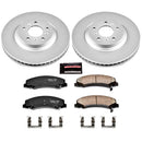 PowerStop Genuine Geomet Coated Rotor and Low-Dust Ceramic Brake Pad Kit