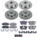PowerStop OE Stock Replacement Low-Dust Ceramic Brake Pad and Rotor Kit