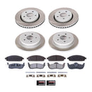 PowerStop Semi-Coated Rotor and Low-Dust Ceramic Brake Pad Kit