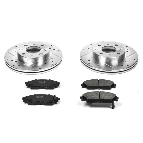 PowerStop Z23 Daily Driver Carbon-Fiber Ceramic Brake Pad and Drilled & Slotted