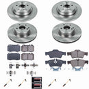 PowerStop OE Stock Replacement Low-Dust Ceramic Brake Pad and Rotor Kit