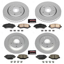 PowerStop Genuine Geomet Coated Rotor and Low-Dust Ceramic Brake Pad Kit