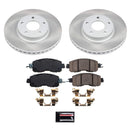 PowerStop Semi-Coated Rotor and Low-Dust Ceramic Brake Pad Kit