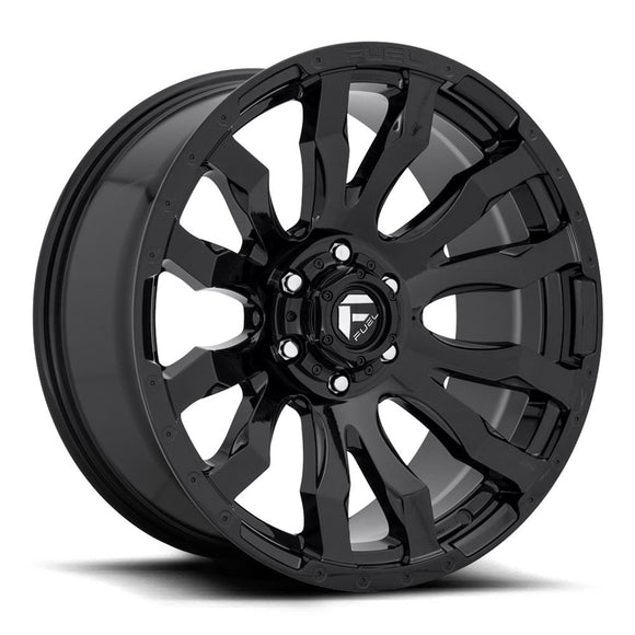20x12 Fuel Off-Road D675 Blitz Gloss Black 6x139.7 ET-44 CB106.1 Wheel Rim