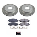 PowerStop Semi-Coated Rotor and Low-Dust Ceramic Brake Pad Kit