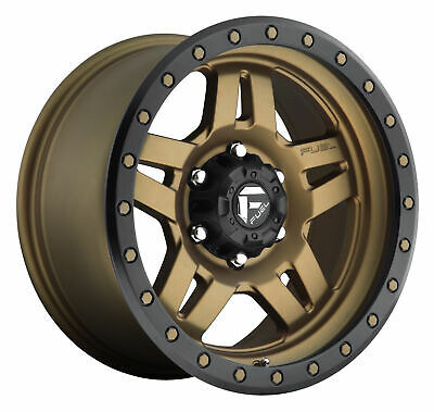 17X8.5 Fuel D583 Anza Matte Bronze Black Bead Ring 5X127 ET-6 wheel/rim