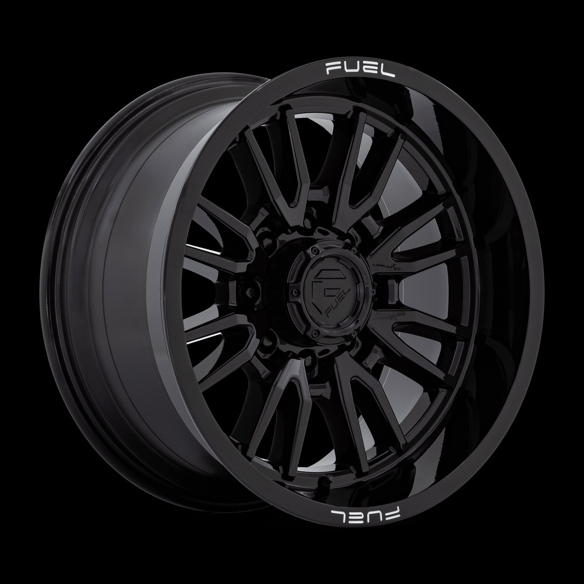 20X10 Fuel 1PC D760 Clash Gloss Black 8X170 ET-18 Wheel Rim