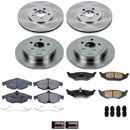 PowerStop OE Stock Replacement Low-Dust Ceramic Brake Pad and Rotor Kit