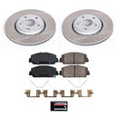 PowerStop Semi-Coated Rotor and Low-Dust Ceramic Brake Pad Kit