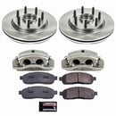 PowerStop OE Stock Replacement Low-Dust Ceramic Brake Pad, Rotor and Caliper Kit