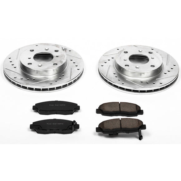 PowerStop Z23 Daily Driver Carbon-Fiber Ceramic Brake Pad and Drilled & Slotted