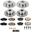 PowerStop OE Stock Replacement Low-Dust Ceramic Brake Pad and Rotor Kit