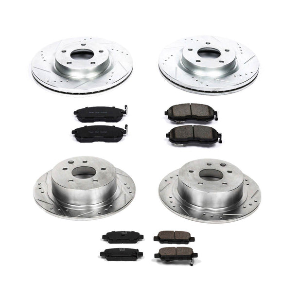PowerStop Z23 Daily Driver Carbon-Fiber Ceramic Brake Pad and Drilled & Slotted
