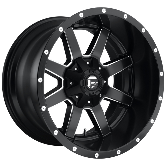 17X6.5 Fuel D538 Maverick Matte Black Milled 8X210 ET116 wheel/rim