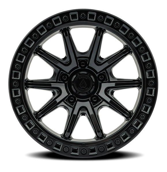 17x9 Arena Wheel Mission Satin Black Wheel 5x127 ET0 CB71.5