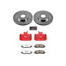 PowerStop Z26 Street Performance Ceramic Brake Pad, Drilled Slotted Rotor, and C