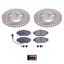 PowerStop Semi-Coated Rotor and Low-Dust Ceramic Brake Pad Kit