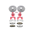 PowerStop Z26 Street Performance Ceramic Brake Pad, Drilled Slotted Rotor, and C